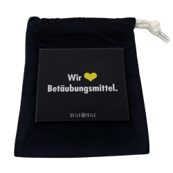 Betäubungsmittel - Planchette robuste en verre véritable, 10 x 10 cm