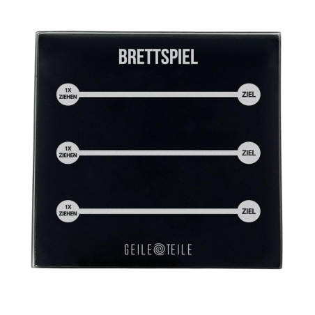 Brettspiel - Robust real glass board, 10 x 10 cm