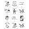 Junkie Tattoos - Sticker Pack, 20 Sticker, 10 Motive, 10x10cm