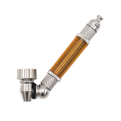 Metal Pipe 45° curved, 11cm