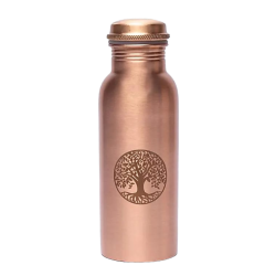 Kupferflasche – Lebensbaum Lasergravur, 500ml