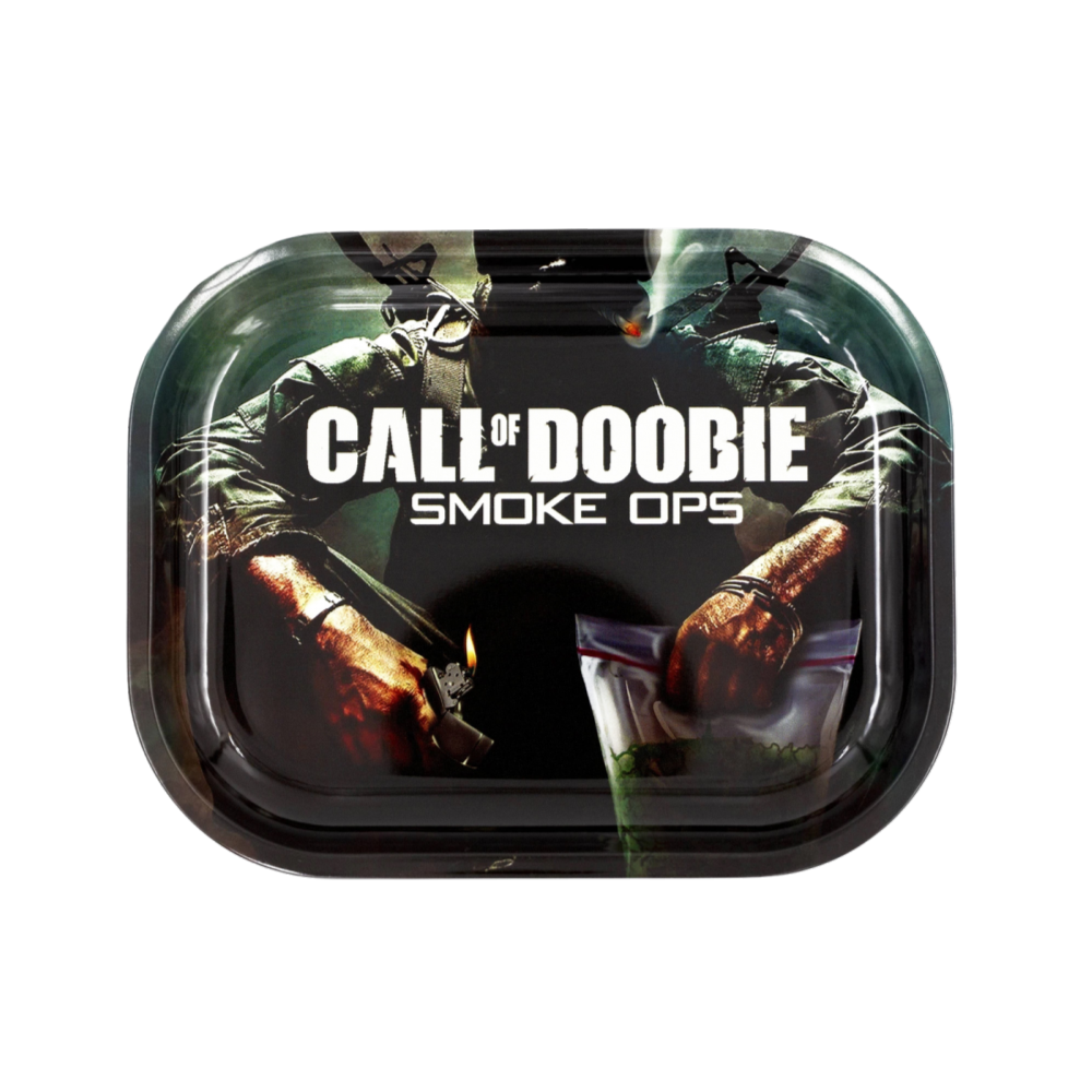 Rolling Tray Small – Call of Doobie, 14 x 18cm