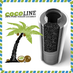 Prima Klima Coco-Line Carbon Filter K2600-Mini-125, 160m3/h