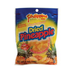 Philippine BRAND Dried pineapple, 100g