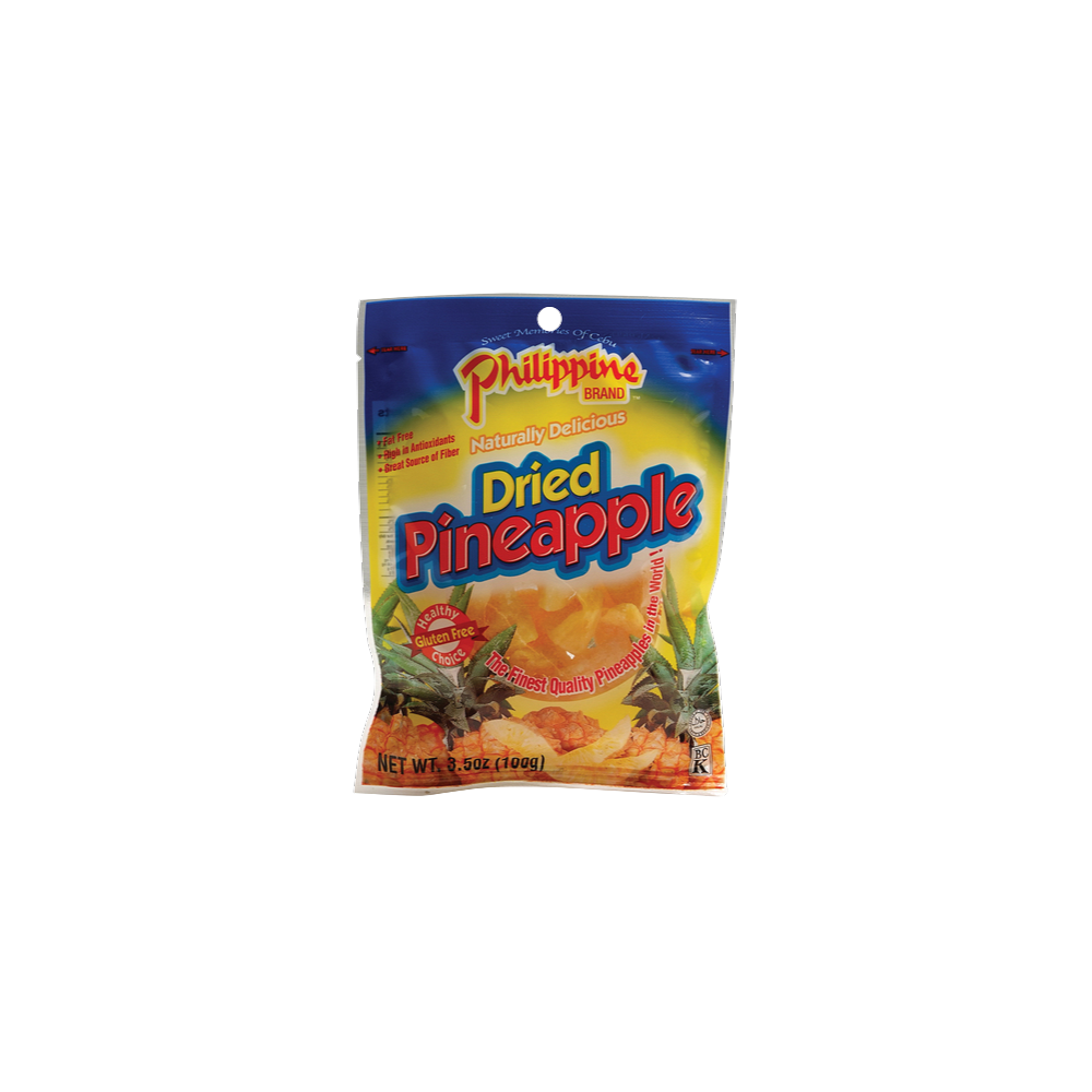 Philippine BRAND Dried pineapple, 100g