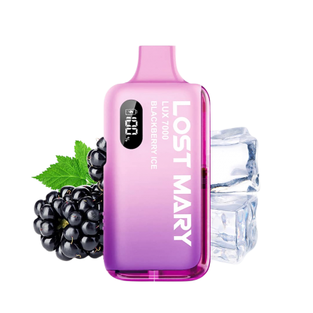 Lost Mary Lux 7000 Kit - Blackberry Ice, 12ml, 2%Nic