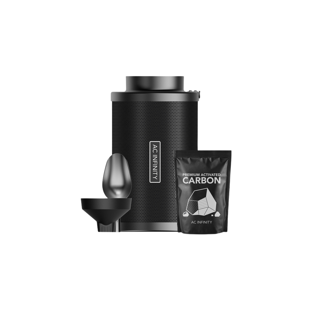 AC Infinity Refillable activated carbon filter set, 150 mm