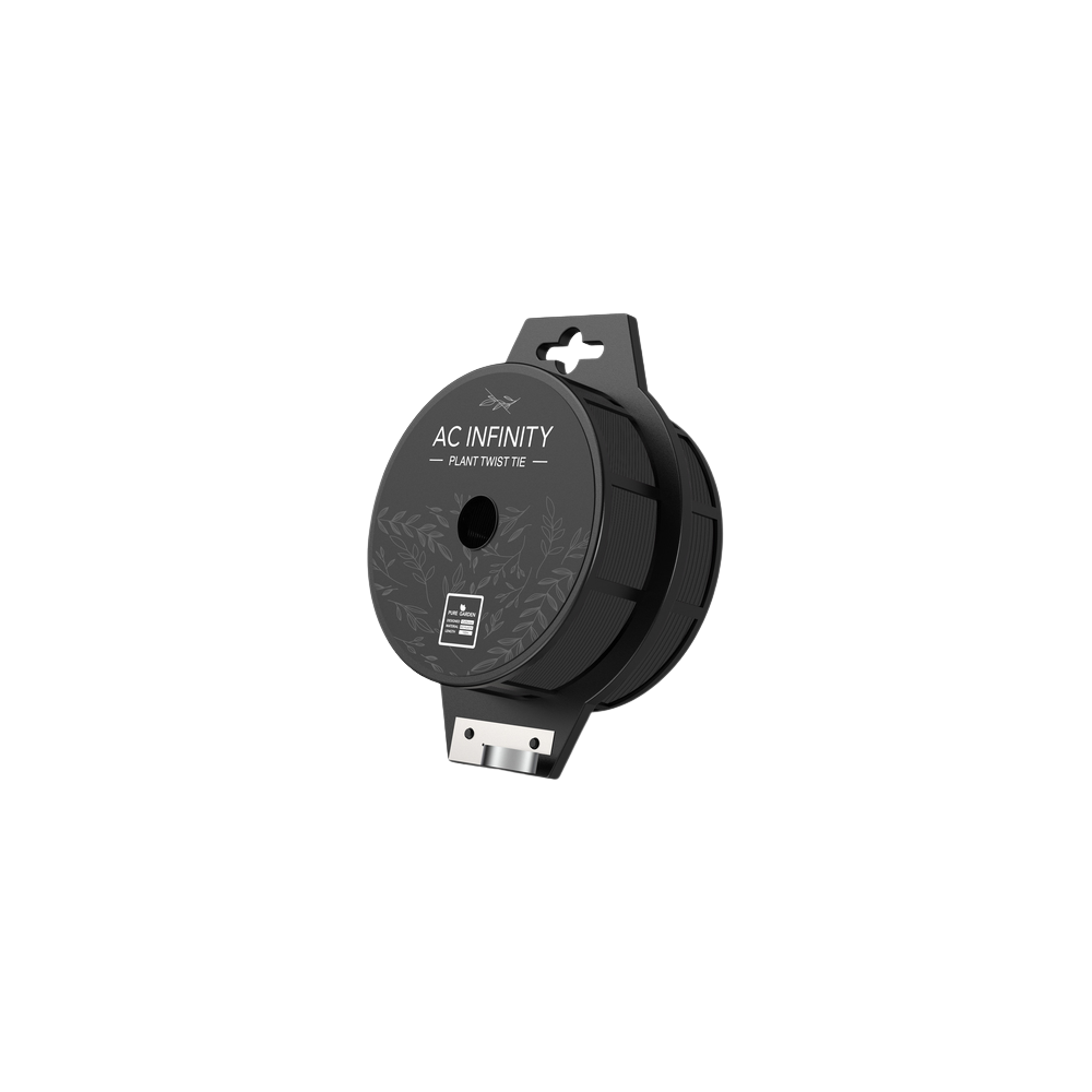 AC Infinity Schwarze Drahtbinder mit integriertem Schneider – 100 m