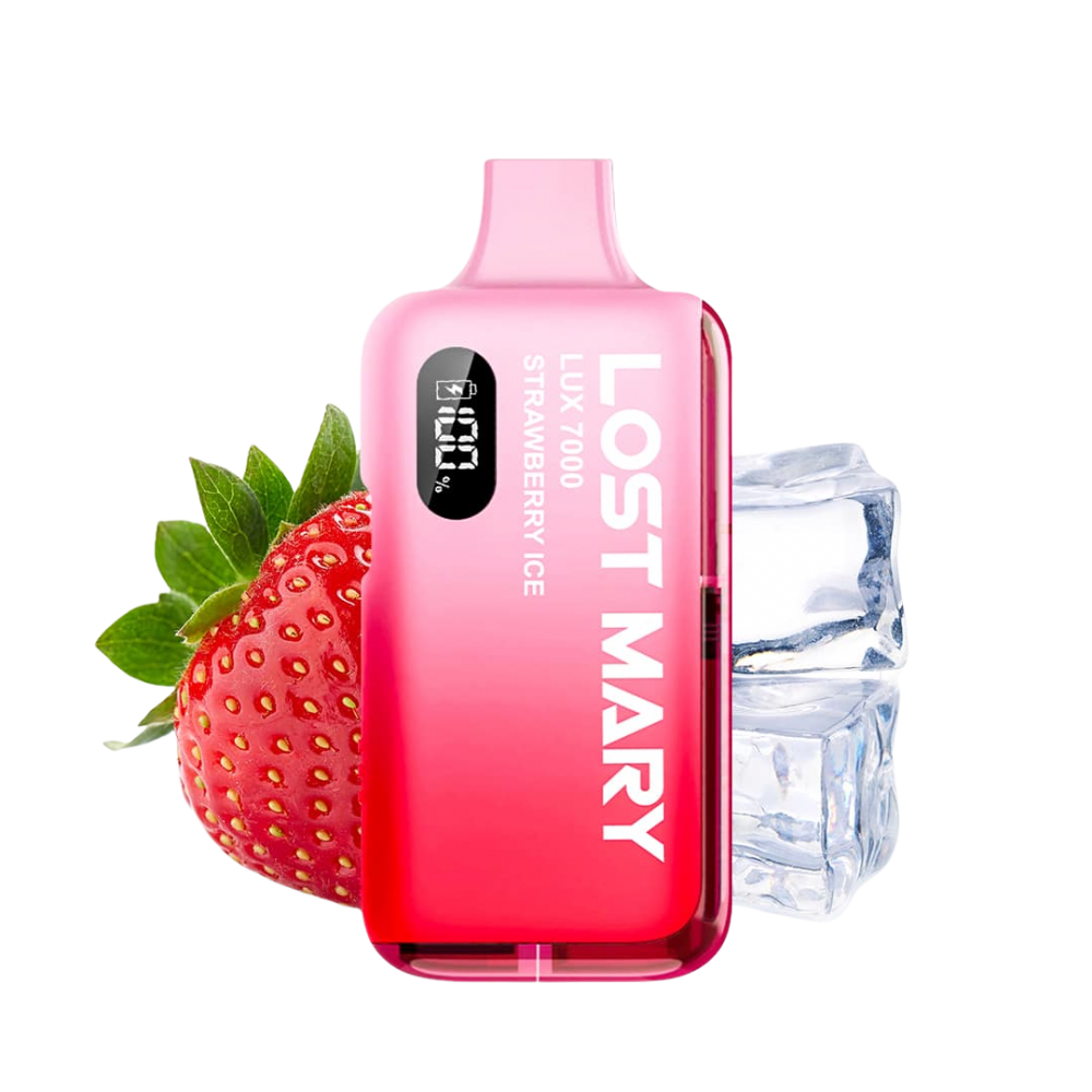 Lost Mary LUX 7000 Kit - Strawberry Ice, 12ml, 2%Nic