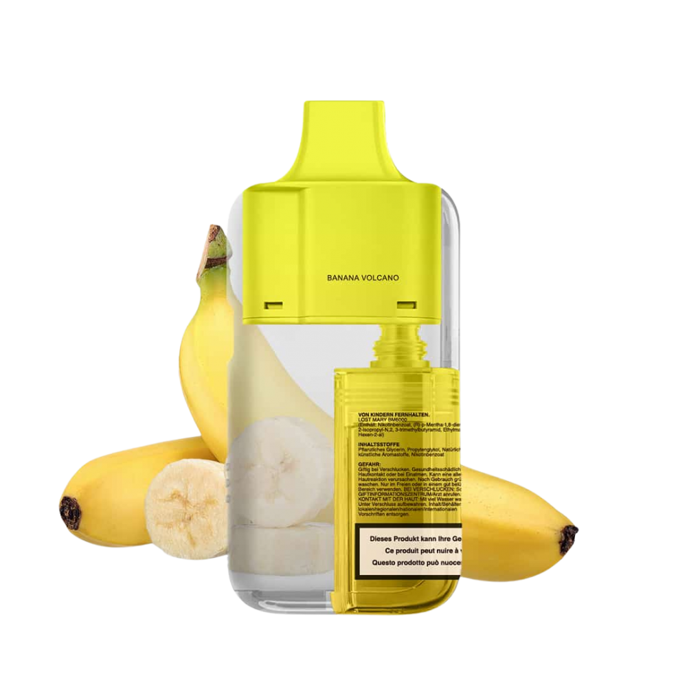 Lost Mary LUX 7000 Refill Pod - Banana Volcano, 12ml, 2%Nic