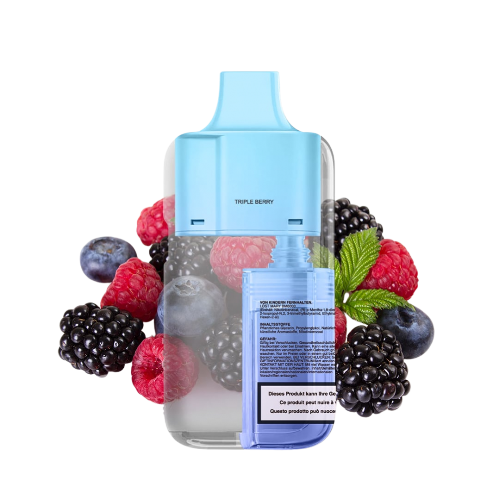 Lost Mary LUX 7000 Refill Pod - Triple Berry, 12ml, 2%Nic