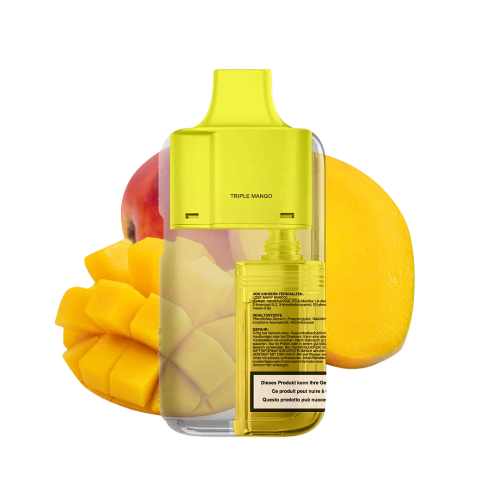 Lost Mary LUX 7000 Refill Pod - Triple Mango, 12ml, 2%Nic