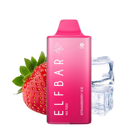 ELFBAR NX 7000 Kit - Strawberry Ice, 12ml, 2%Nic