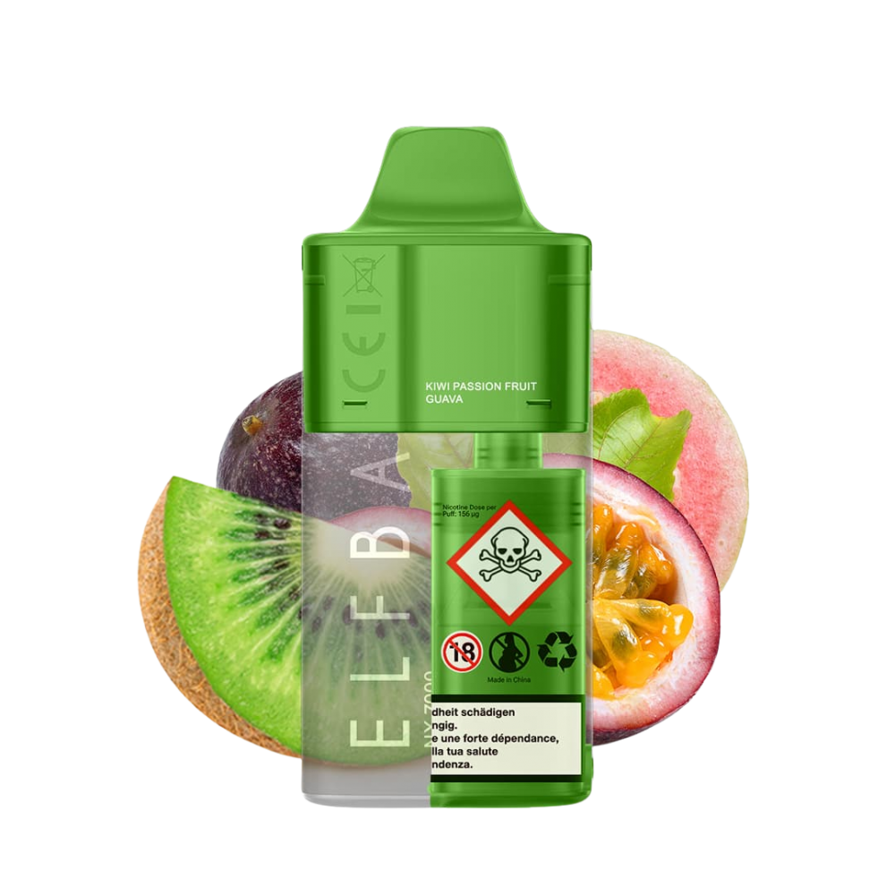 ELFBAR NX 7000 Refill Pod - Kiwi Passionfruit Guava, 12ml, 2%Nic