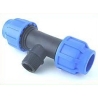  - Watering - T-Piece 25 to 3/4 (Ext.Thread) to 25 mm, bolted