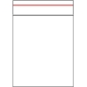 Schnellverschlußbeutel Roter Strich 60 x 80 mm, 100 Stück