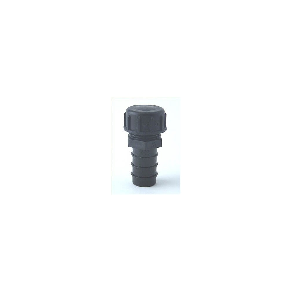 End Plug 20 mm  ¾" (Ext. Thread) with end cap PE ¾" (Int. Thread)