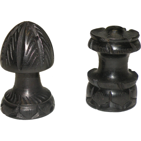 Räucherstäbchenhalter India Wood Schwarz Klein