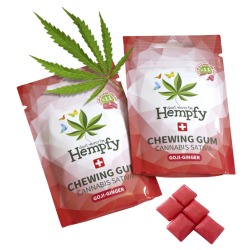 Hempfy - Chewing Gum Cannabis Sativa Goji-Ginger, 11 pcs