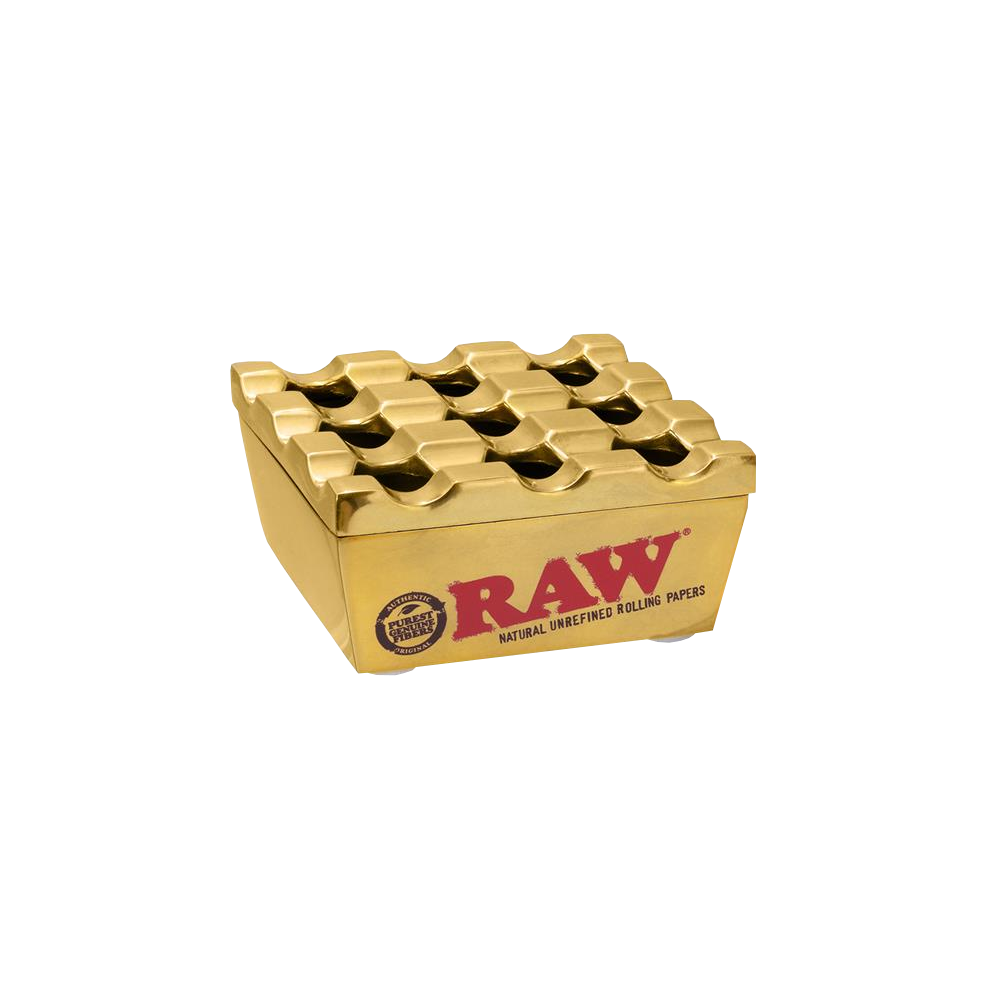 RAW - noble gold metal ashtray